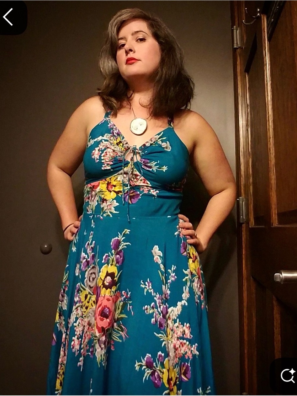 Trashy Diva Turquoise Floral L’amour size 8